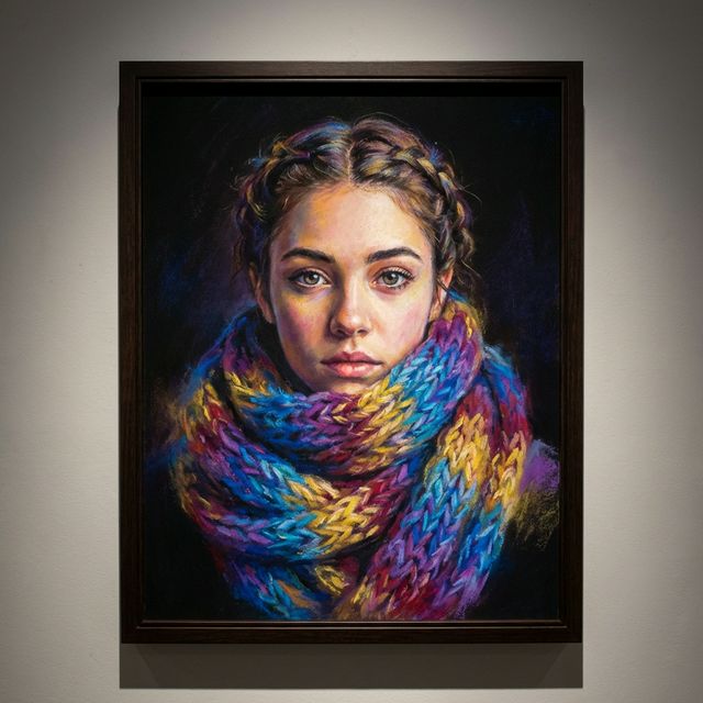 Urban Solitude - Pastel Portrait